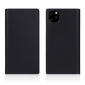 SLG Design iPhone 11 Pro Max用ケース Calf Skin Leather Diary ブラック SD17968I65R