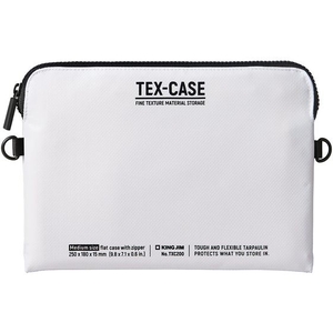 キングジム TEX-CASE M シロ FC854PV-TXC200-W-イメージ1