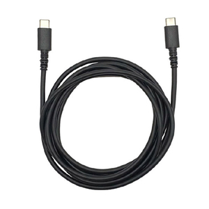 クオリティトラストジャパン やわらかいのに切れにくいケーブル PD対応 USB Type-C to Type-C(2.0m) ブラック QTC-0417BK-イメージ1
