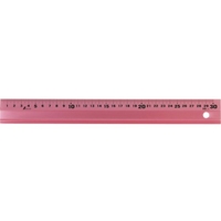 シンワ アルミ直尺 アル助30cm ペールピンク 65416 FC715WF-8163926