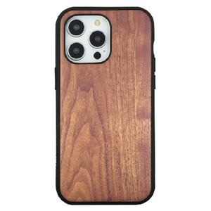 グルマンディーズ iPhone 15 Pro Max用耐衝撃ケース IIIIFIT PREMIUM ウォールナット IFT-167WN-イメージ1