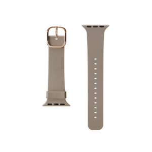 PGA Apple Watch 42/41/40/38mm用シリコンバンド ベージュ PGAW41SC03BE-イメージ1
