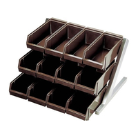 江部松商事 オーガナイザー 3段4列 12ヶ入 クリア FC175KY-0101390