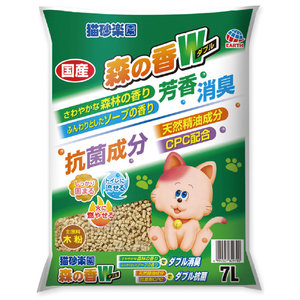 アース・ペット 猫砂楽園 森の香ダブル 7L ﾈｺｽﾅﾗｸｴﾝﾓﾘﾉｶｵﾘﾀﾞﾌﾞﾙ7L-イメージ1