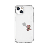 AKAN iPhone 13用ソフトタフケース おしごとザウルス―日曜大工 ピンク AK20970I13