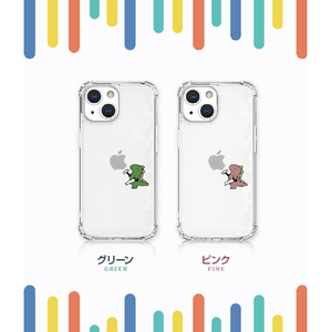 AKAN iPhone 13用ソフトタフケース おしごとザウルス―日曜大工 ピンク AK20970I13-イメージ3