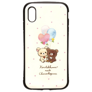 PGA iPhone XS Max用ハイブリッドタフケース コリラックマ meets チャイロイコグマ YY02903-イメージ1