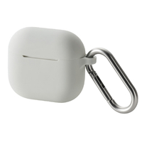エレコム AirPods (第4世代)用 シリコンケース グレー AVA-AP06SCGY