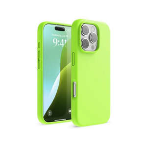 elago iPhone16Pro用シリコンケｰス ライムグリーン EL_IPRCSSCS3_LG-イメージ1