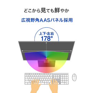 I・Oデータ 27型液晶ディスプレイ(抗菌モデル) LCD-CQ270SA-F-AG-イメージ9