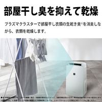シャープ CM-U100-W 冷風衣類乾燥除湿機 アイスホワイト|エディオン