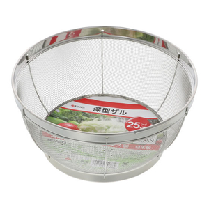 TAKAGI 深型ザル 25cm FCJ224W-4907052849884-イメージ1