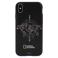 National Geographic iPhone XS/X用ケース Compass Case Double Protective ブラック NG12970IX