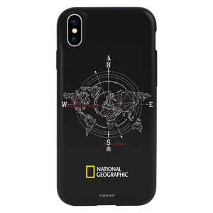 National Geographic iPhone XS/X用ケース Compass Case Double Protective ブラック NG12970IX-イメージ1