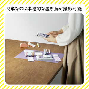 エレコム 置き画がキレイに映える背景シート A3サイズ 6枚入り ドライラベンダー/オールドローズ/スモーキーピンク/ダスティブルー/ヴィンテージデニム/アイスグリーン DGA-BPA3NC-イメージ6