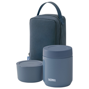 サーモス 真空断熱スープランチセット(300ml) インディゴブルー JEE-550-IBL-イメージ1