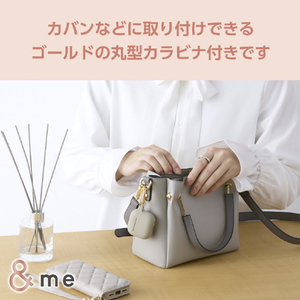 エレコム AirPods (第4世代)用 &me シリコンケース ニュアンスカラー グレージュ AVA-AP06SCJGB-イメージ7