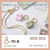 エレコム AirPods (第4世代)用 &me シリコンケース ニュアンスカラー グレージュ AVA-AP06SCJGB-イメージ3