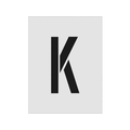 アイマーク ステンシル K 文字サイズ250×125mm FC652JF-8186158