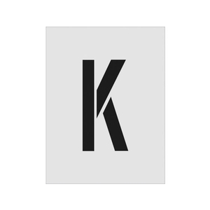 アイマーク ステンシル K 文字サイズ250×125mm FC652JF-8186158-イメージ1