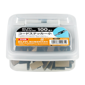 エルパ コードステッカー 小(100個入) ブラック PE-B31B100P エルパ コードステッカー 小(100個入) ブラック PE-B31B100P