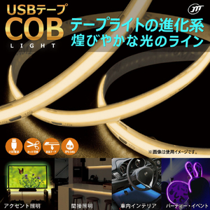 JTT USBテープ COBライト 3．0m ブルー COBTP3M-BL-イメージ2
