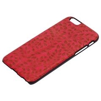 Man&Wood 天然木ケース Engraving Camellia iPhone 6/6s用 ブラックフレーム I6971IP6S