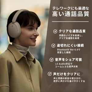 SONY ワイヤレスノイズキャンセリングステレオヘッドセット ブラック WH-CH730N B-イメージ12