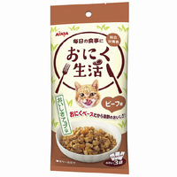 アイシア おにく生活 ビーフ味180g(60g×3袋) ｵﾆｸｾｲｶﾂﾋﾞ-ﾌｱｼﾞ60G3