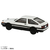 タカラトミー 【再販】トミカプレミアムunlimited STEERING VIEW 頭文字D AE86 トレノ(第1巻仕様) PﾄﾐｶULTSVｲﾆｼﾔﾙDAE86ﾄﾚﾉ-イメージ5