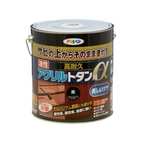 アサヒペン 油性高耐久アクリルトタンα 3KG 黒 FC561NS