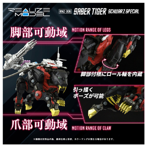 タカラトミー ゾイド RMZ-006 セイバータイガー シュバルツ スペシャル RMZ006Sﾀｲｶﾞ-ｼﾕﾊﾞﾙﾂｽﾍﾟｼﾔﾙ-イメージ8
