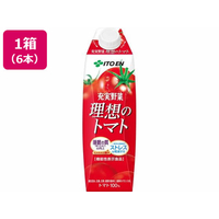 伊藤園 充実野菜 理想のトマト トマトジュース キャップ付き 1L 6 FC131MS