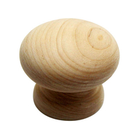 WAKI(和気産業) 木製つまみ 木地 45mm FC21873-TW-301