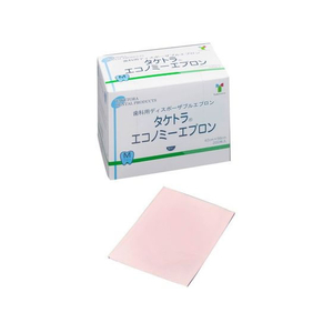 竹虎 エコノミーエプロン(M)ピンク 紙エプロン(デンタル)24-8472-02 007052(200マイイリ) FCF999V-24-8472-02-イメージ1