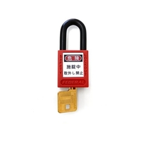 エスコ 南京錠 ロックアウト用 赤 38mm FCZ1678-EA983TB-41