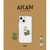 AKAN iPhone 13用ソフトタフケース おしごとザウルス―画家 ピンク AK20972I13-イメージ2