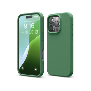 elago iPhone16Pro用シリコンケｰス アルパイングリーン EL_IPRCSSCS3_AG-イメージ2