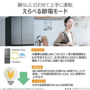 東芝 461L 6ドア冷蔵庫 VEGETA アッシュグレージュ GR-Y460FZ(ZH)-イメージ16