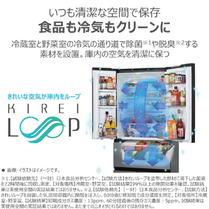 東芝 461L 6ドア冷蔵庫 VEGETA アッシュグレージュ GR-Y460FZ(ZH)-イメージ5