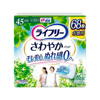 ユニ・チャーム ライフリー さわやかパッド 快適の中量用 45cc 68枚 FCF816T