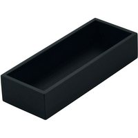 江部松商事 木製 千筋カトラリーボックス 黒 FC990LD-1655300