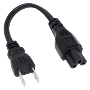 アイネックス ACアダプタ用電源ケーブル 0．18m ブラック ACP-C5018A-イメージ1