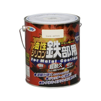 アサヒペン 油性シリコン鉄部用 1.6L ミルキーホワイト FC061NV