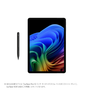 マイクロソフト 特別モデル　2in1 ノートPC  Surface Pro 12 インチ Snapdragon X Plus/16/256 + キーボード(スリムペン付き)ストーン グレー + 45W USB-C 充電器 プラチナ EP2-46399-イメージ4