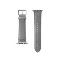 PGA Apple Watch 49/46/45/44/42mm用PUレザーバンド グレー PGAW49PU02GY