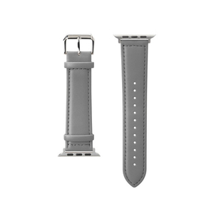 PGA Apple Watch 49/46/45/44/42mm用PUレザーバンド グレー PGAW49PU02GY-イメージ1