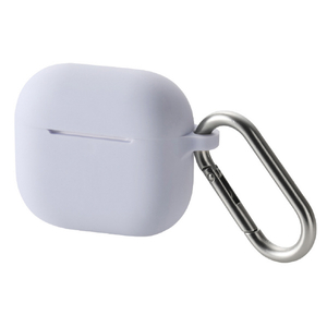 エレコム AirPods (第4世代)用 シリコンケース パープル AVA-AP06SCPU-イメージ1