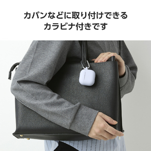 エレコム AirPods (第4世代)用 シリコンケース パープル AVA-AP06SCPU-イメージ8