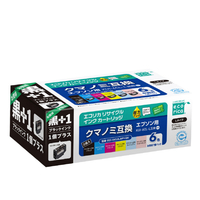 エコリカ リサイクルインクカートリッジ(6色パック+KUI-BK-L互換×2本) ECI-EKUIL6P+BK